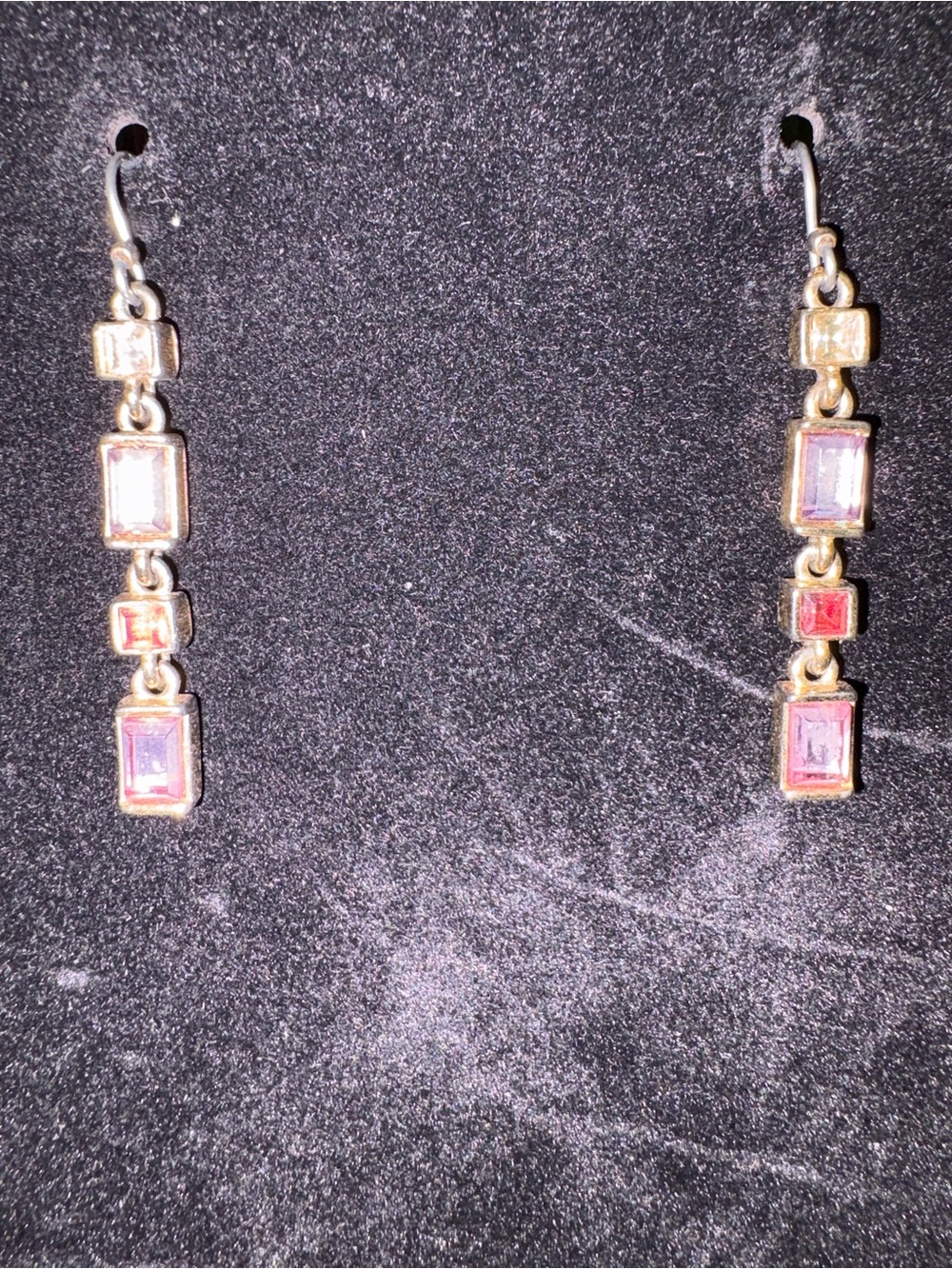 Liz Claiborne Gold-Tone Pink Drop Earrings - Elegant Three-Stone Dangle